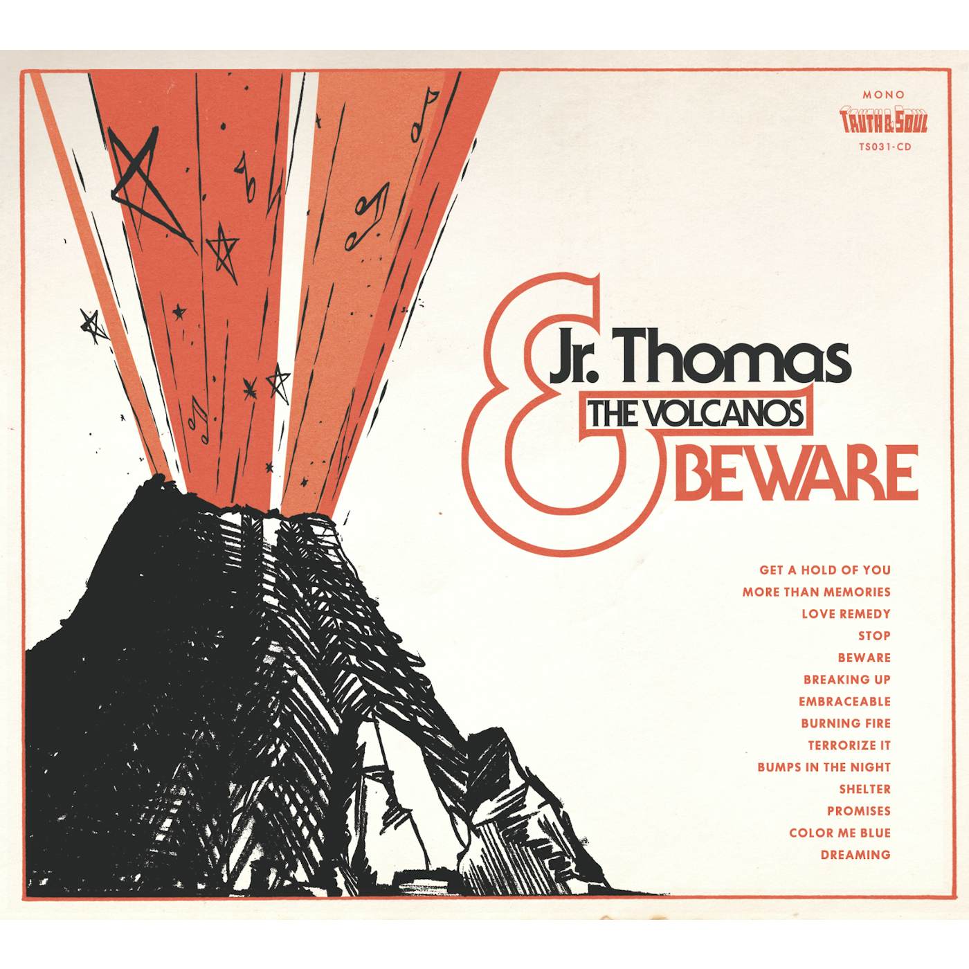 Jr Thomas & The Volcanos BEWARE CD