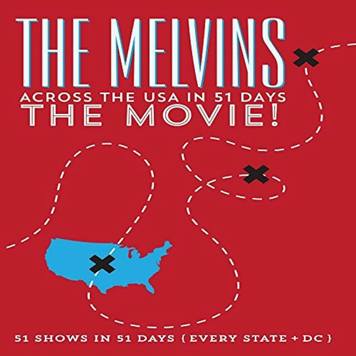 Melvins ACROSS THE USA IN 51 DAYS: THE MOVIE DVD