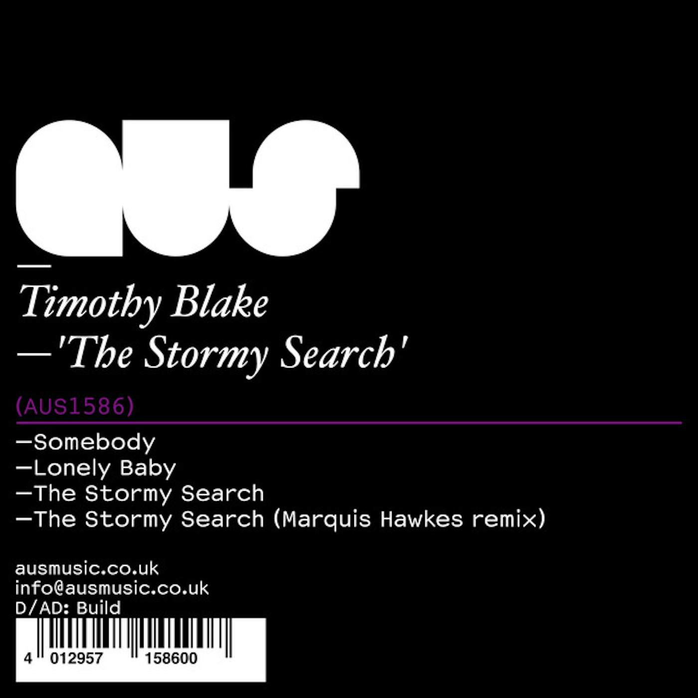 Timothy Blake STORMY SEARCH Vinyl Record