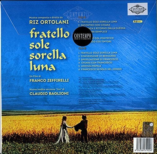 Riz Ortolani FRATELLO SOLE SORELLA LUNA / Original Soundtrack Vinyl Record