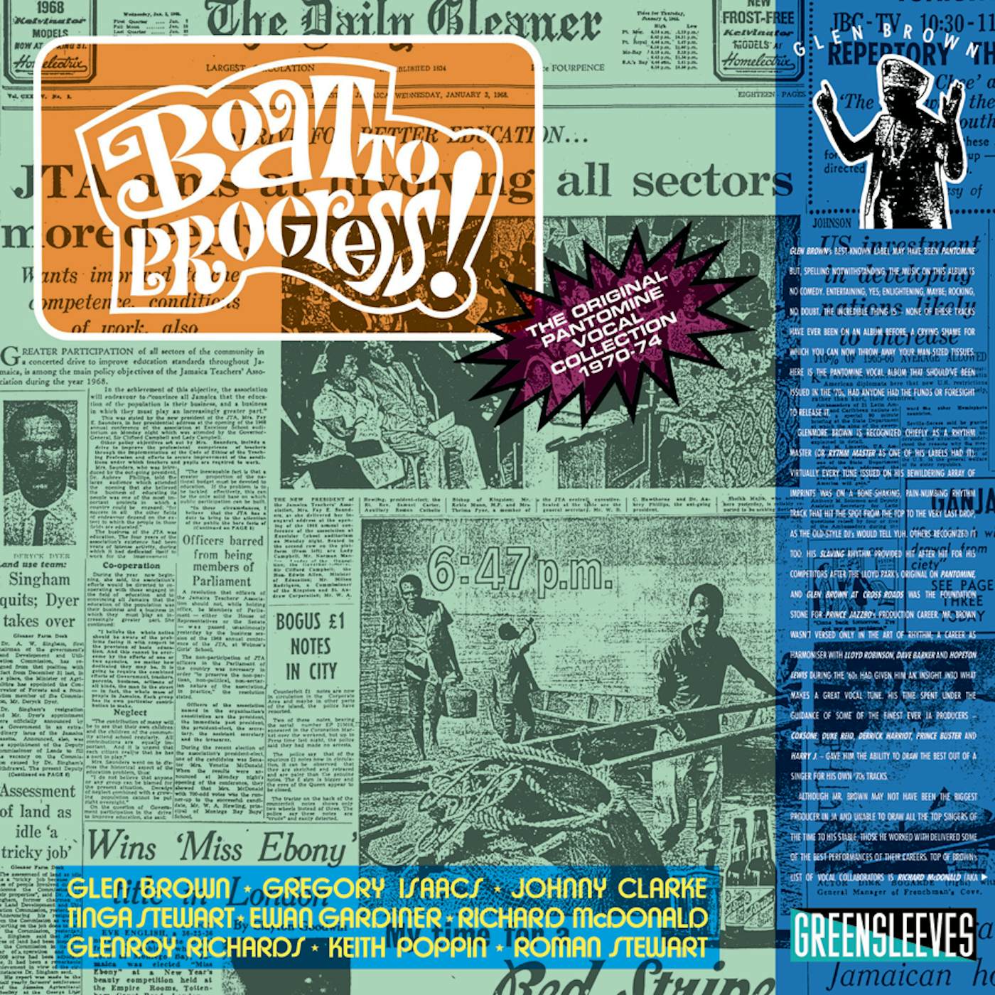 Glen Brown BOAT TO PROGRESS Vinyl Record - UK Release