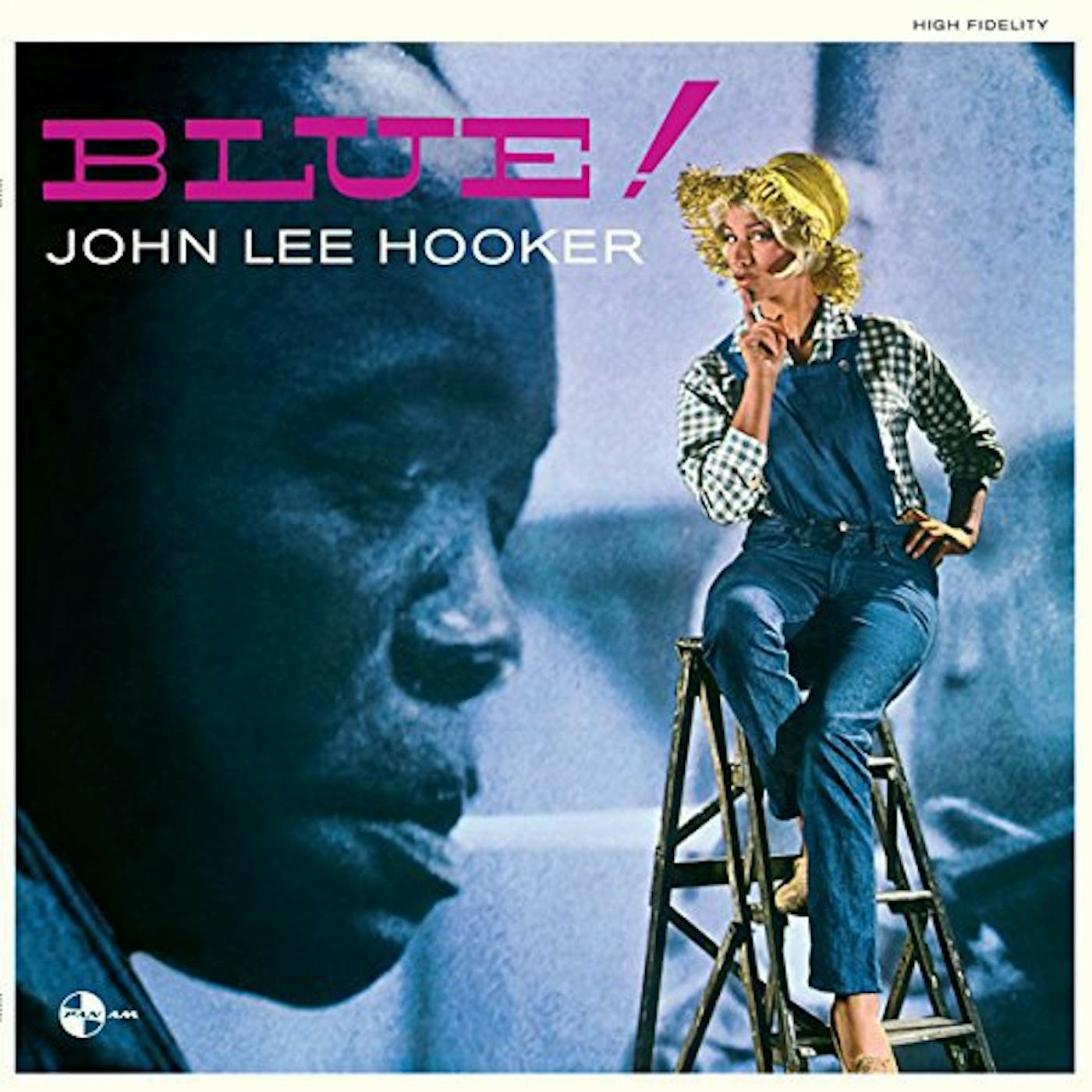 John Lee Hooker BLUE + 2 BONUS TRACKS Vinyl Record