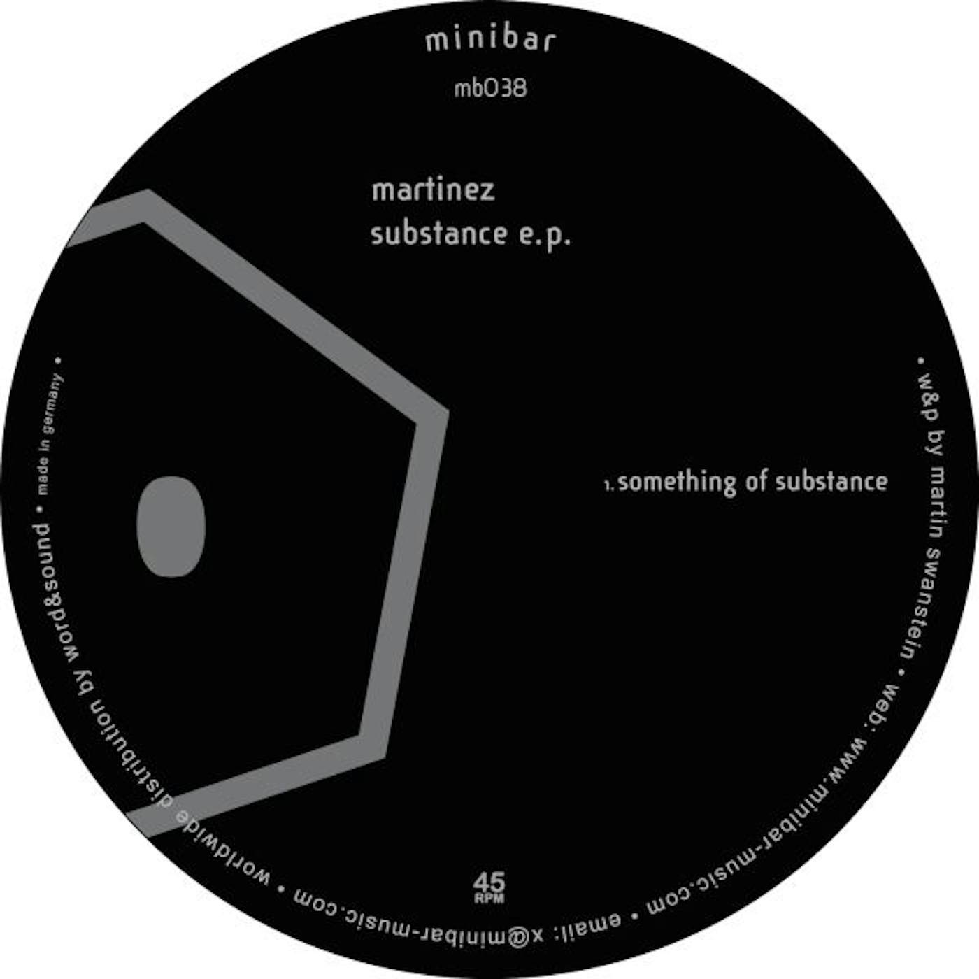 Martinez SUBSTANCE E.P. Vinyl Record
