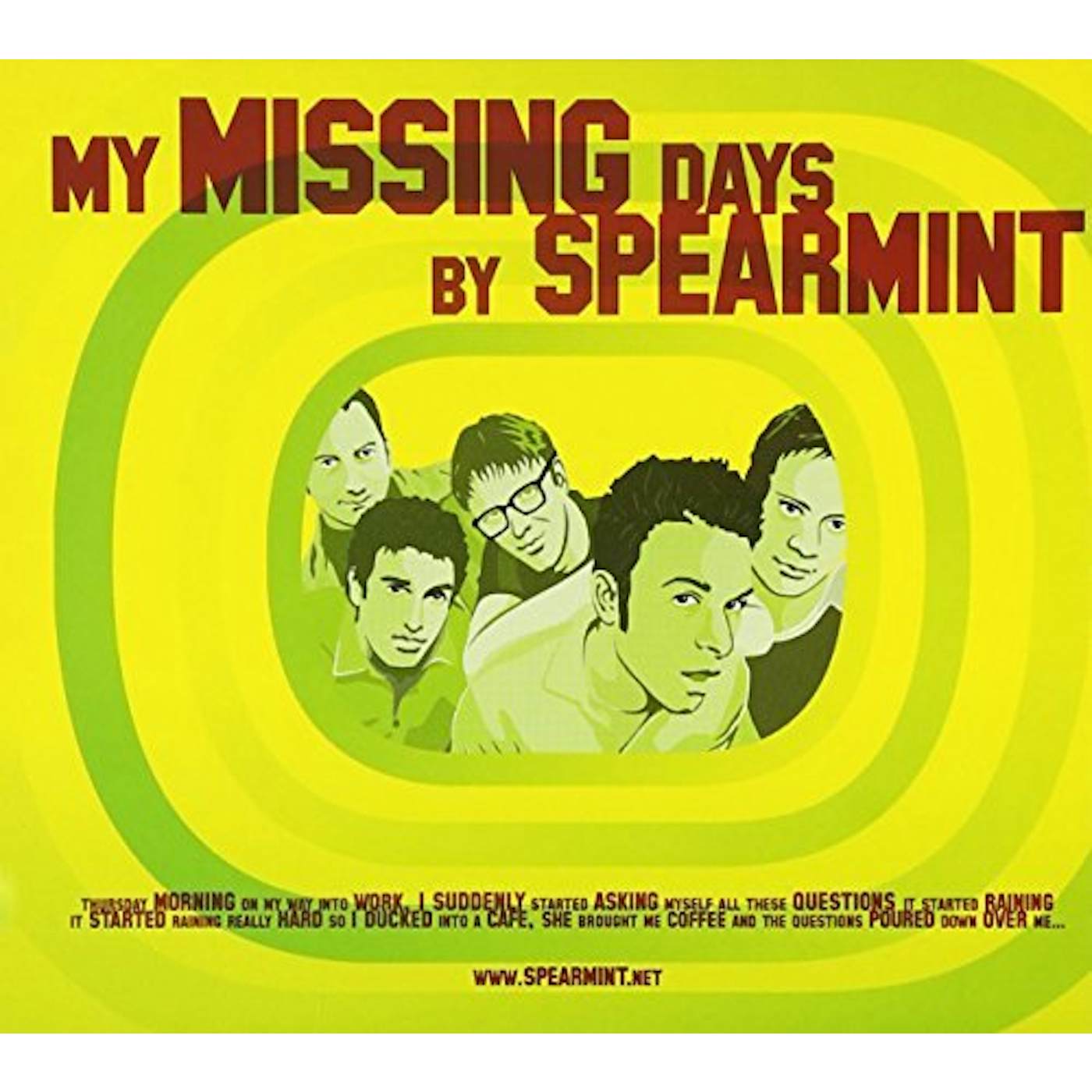 Spearmint MY MISSING DAYS CD