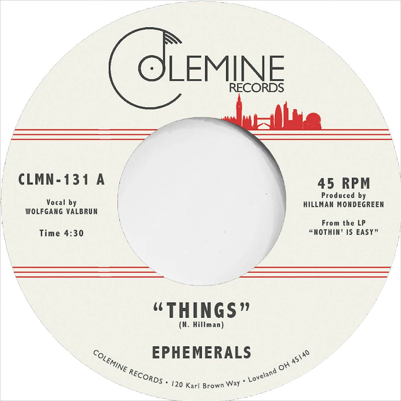 Ephemerals THINGS / LOVING GUARANTEED Vinyl Record