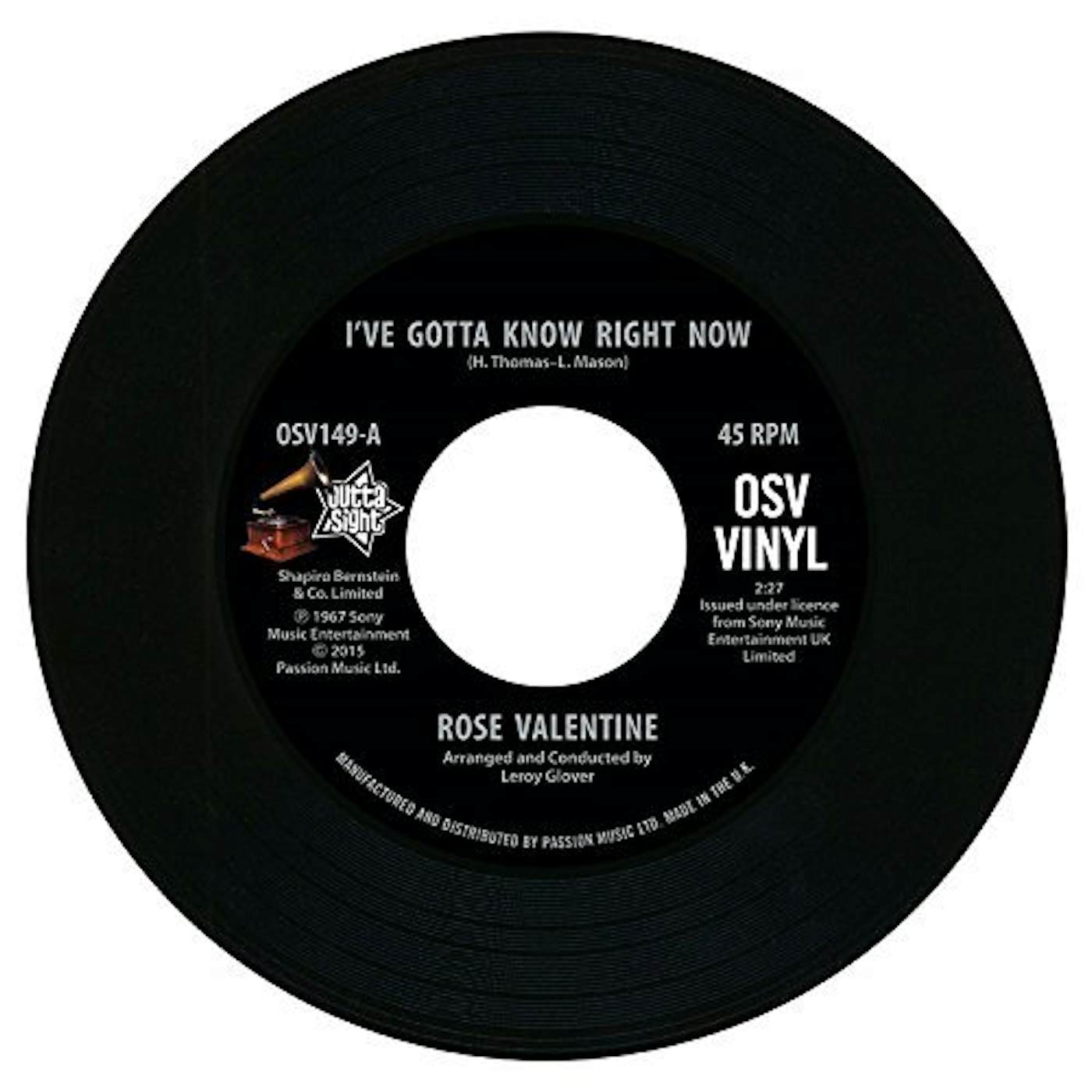 Rose Valentine / Susan Barrett I'VE GOTTA KNOW RIGHT NOW / WHAT'S IT GONNA BE Vinyl Record