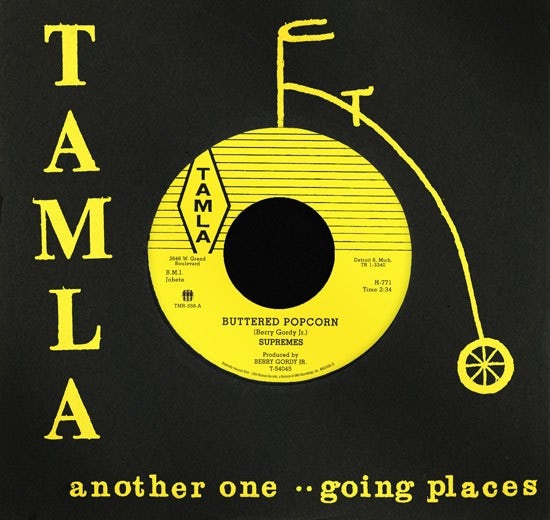 The Supremes BUTTERED POPCORN / WHO'S LOVIN YOU Vinyl Record