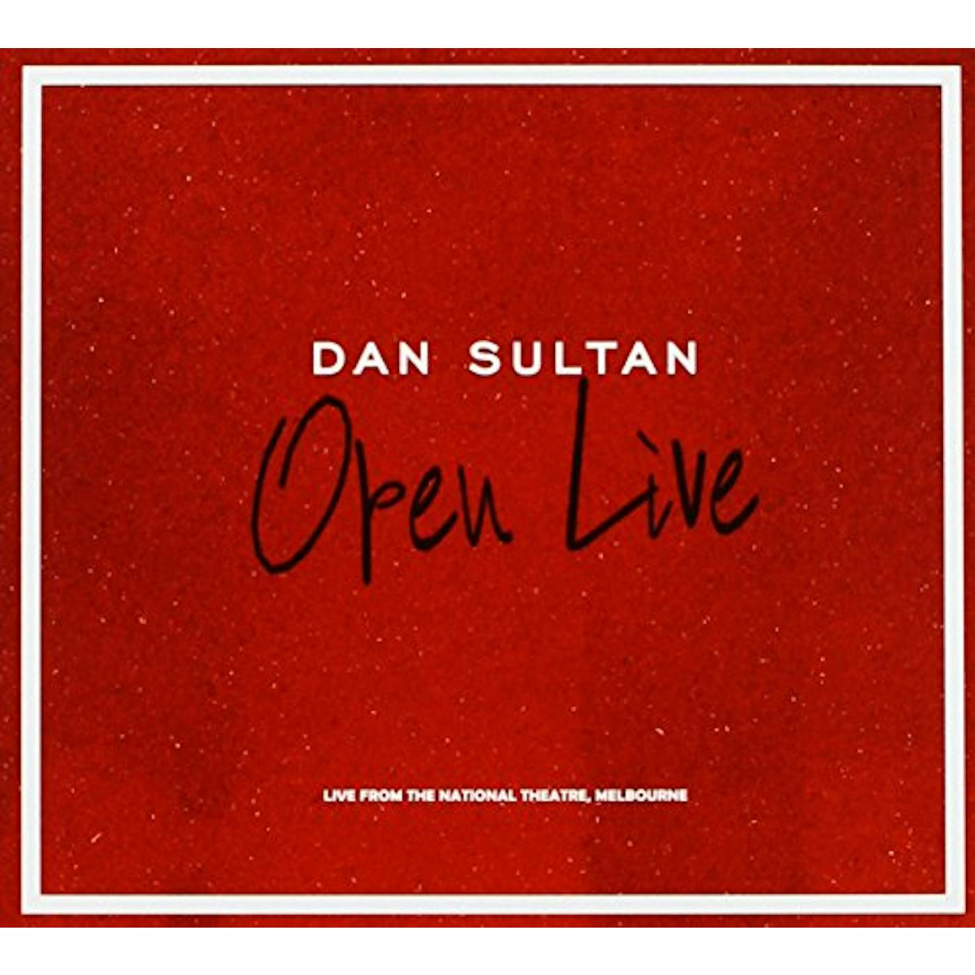 Dan Sultan OPENLIVE: LIVE FROM THE NATIONAL THEATRE MELBOURNE CD
