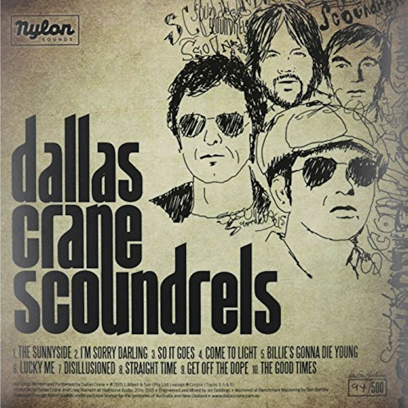 Dallas Crane Scoundrels Vinyl Record