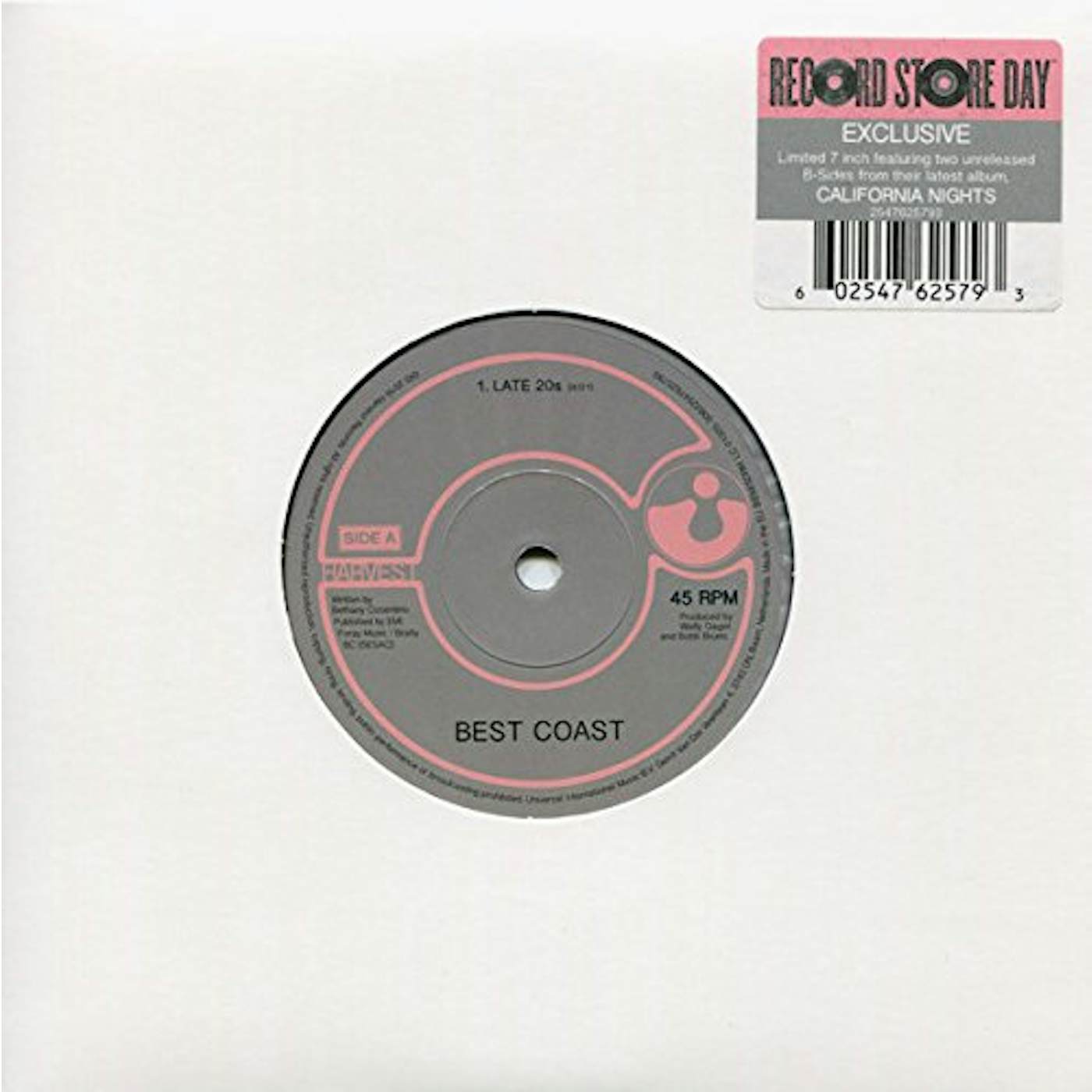 Best Coast Late 20s / Bigger Man Vinyl Record