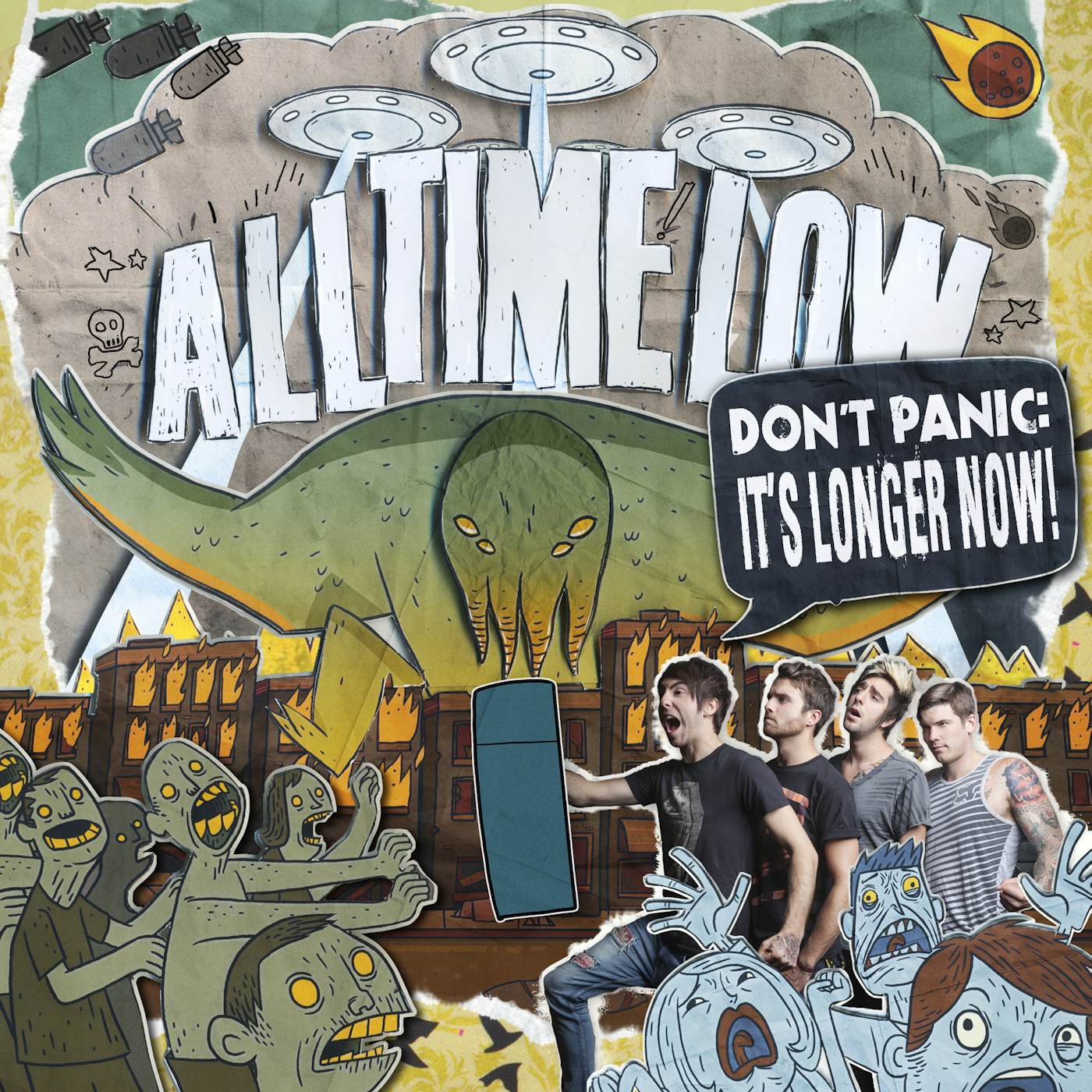 All Time Low DON'T PANIC: IT'S LONGER NOW - ORANGE Vinyl Record