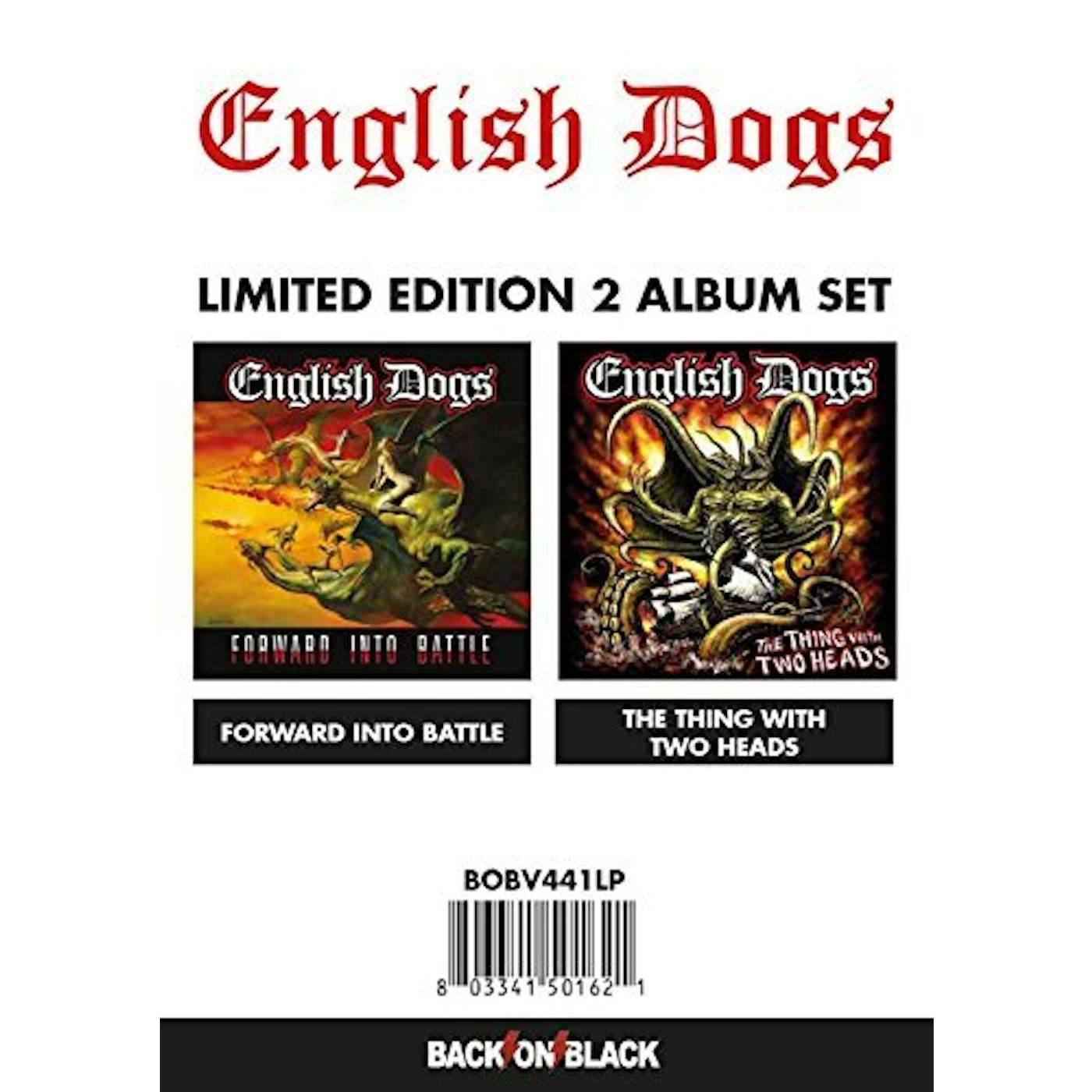 English Dogs FORWARD INTO BATTLE/THING WITH TWO HEADS Vinyl Record