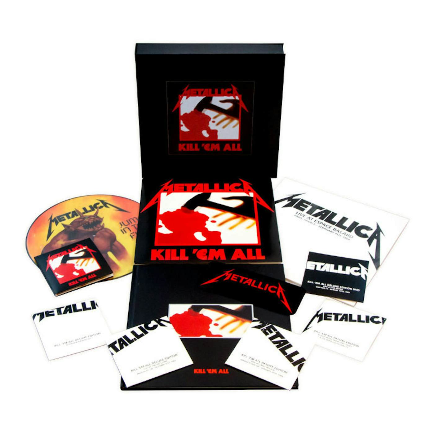 Metallica THROUGH THE NEVER Vinyl Record - Red, White & Black Colored  Triple Vinyl Edition
