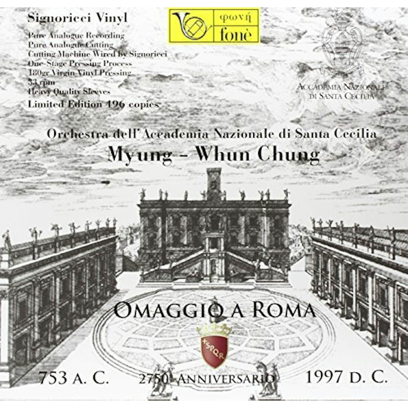 Myung-Whun Chung OMAGGIO A ROMA VOL 3 Vinyl Record