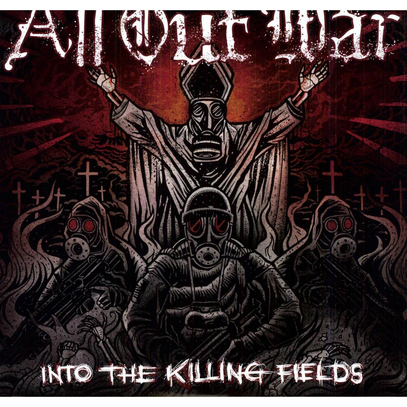 All Out War Into The Killing Fields Vinyl Record