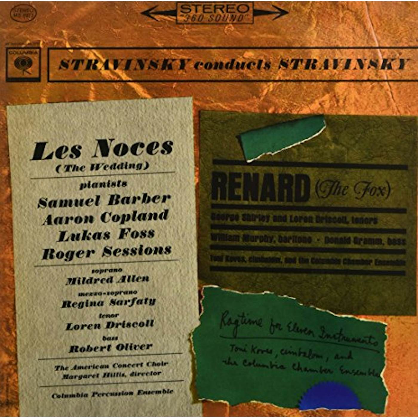 Igor Stravinsky LES NOCES Vinyl Record