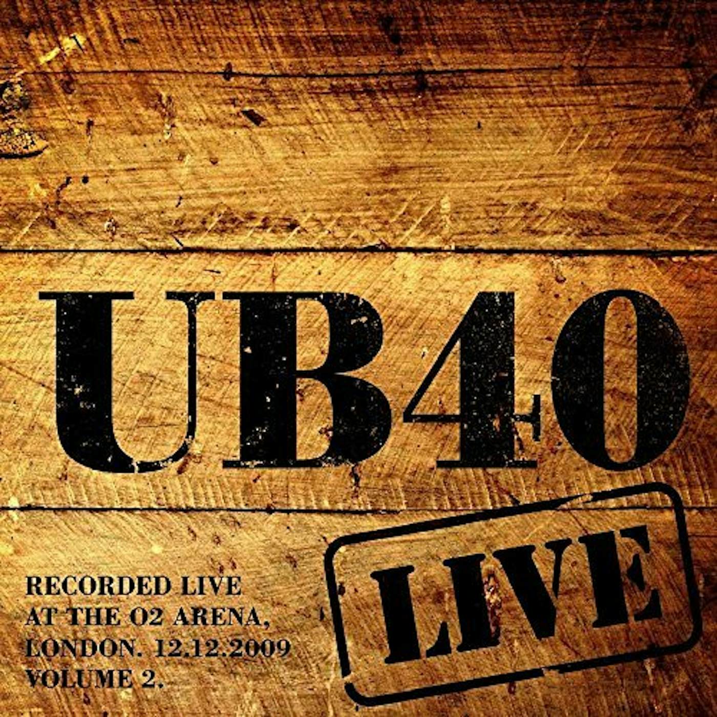 UB40 LIVE 2009: 2 Vinyl Record