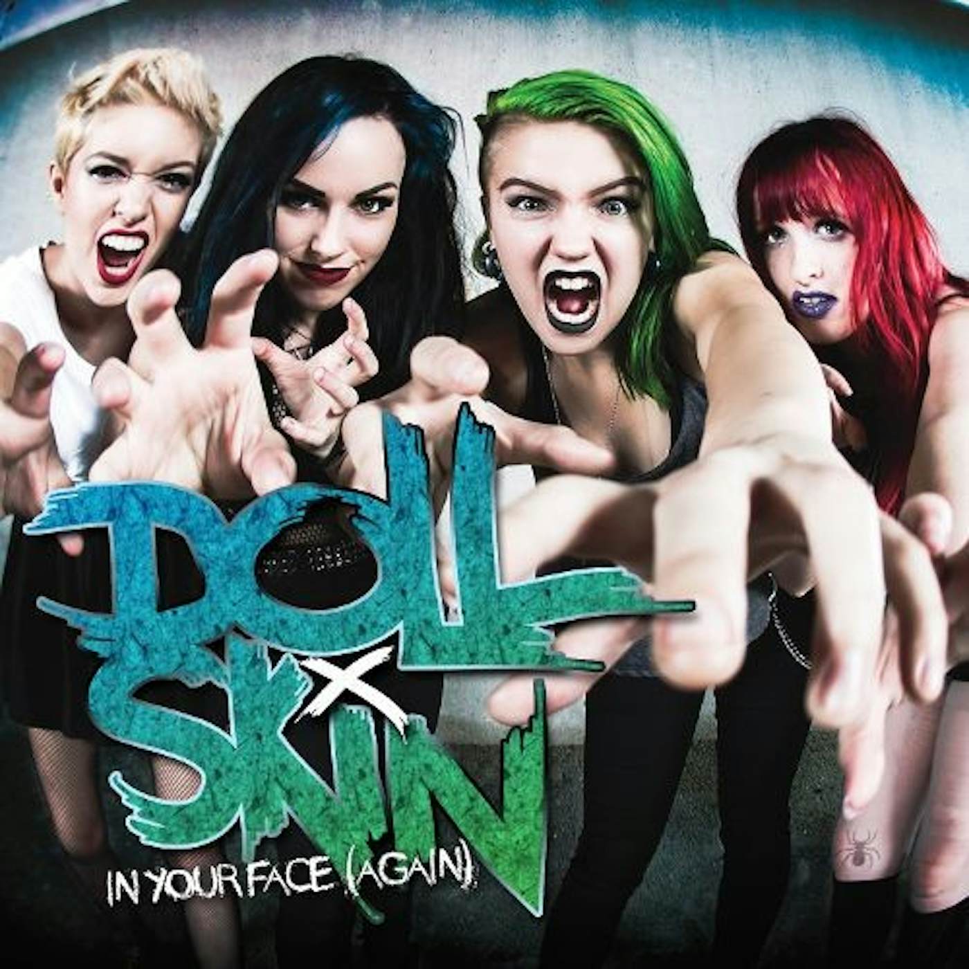 Doll Skin IN YOUR FACE (AGAIN) (GREEN VINYL) Vinyl Record