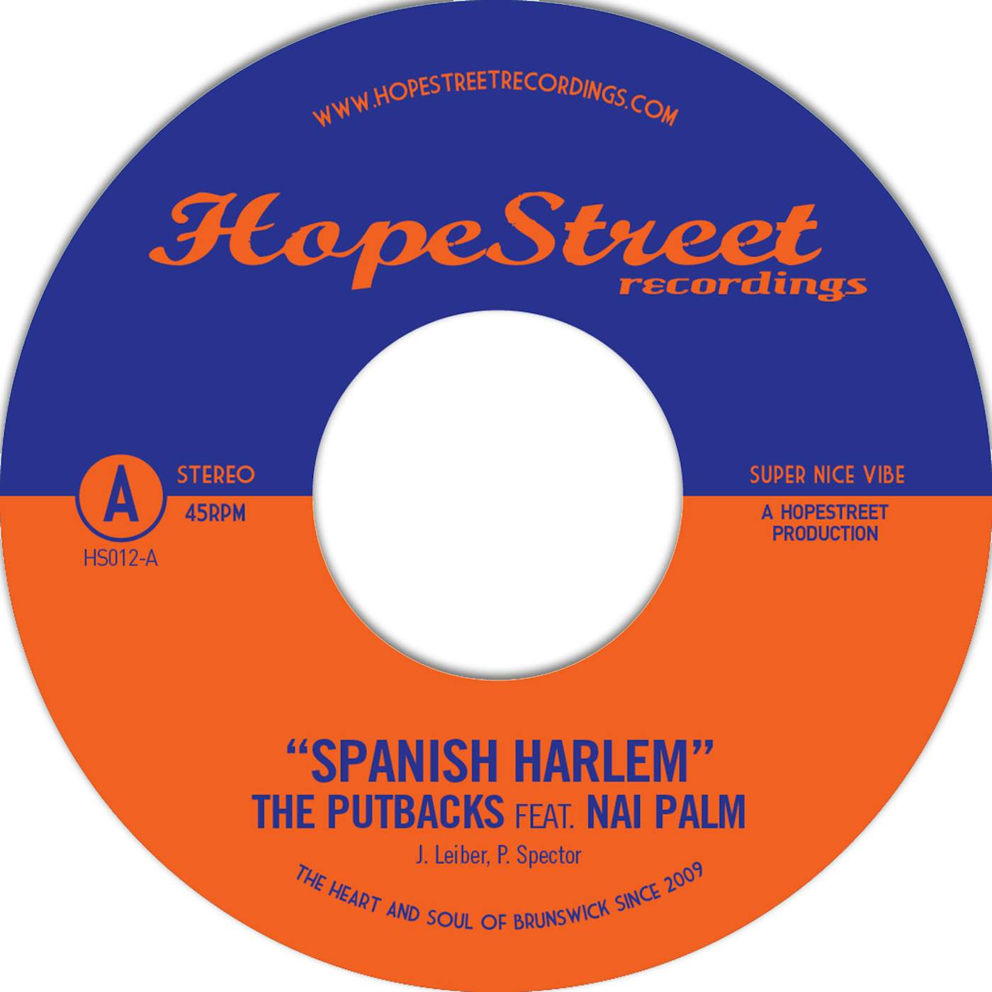 The Putbacks SPANISH HARLEM / WORM Vinyl Record