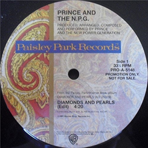 Prince Diamonds And Pearls Vinyl Record