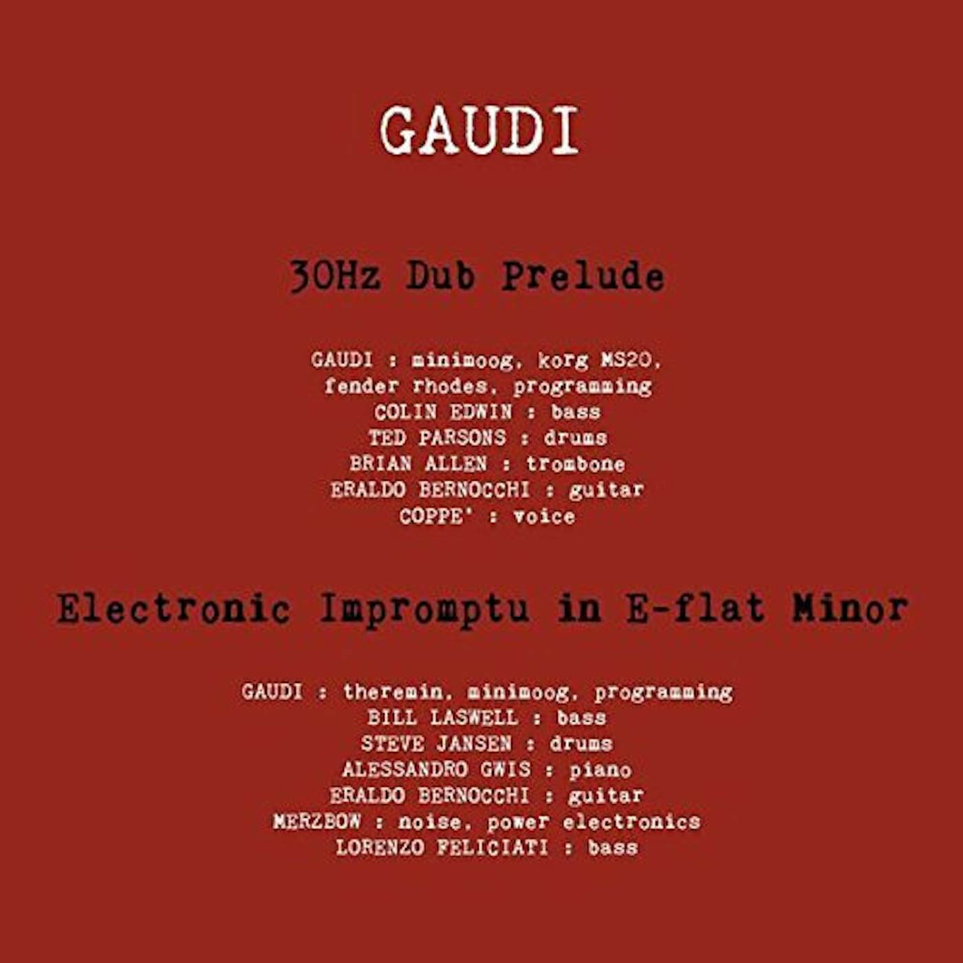 Gaudi EP Vinyl Record