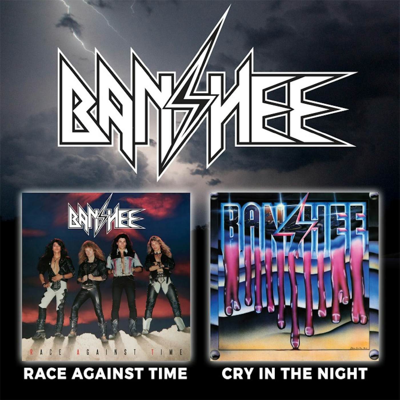 Banshee RACE AGAINST TIME / CRY IN THE NIGHT CD