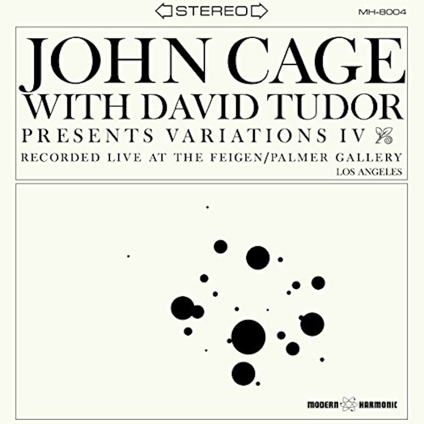 John Cage Variations IV Vinyl Record