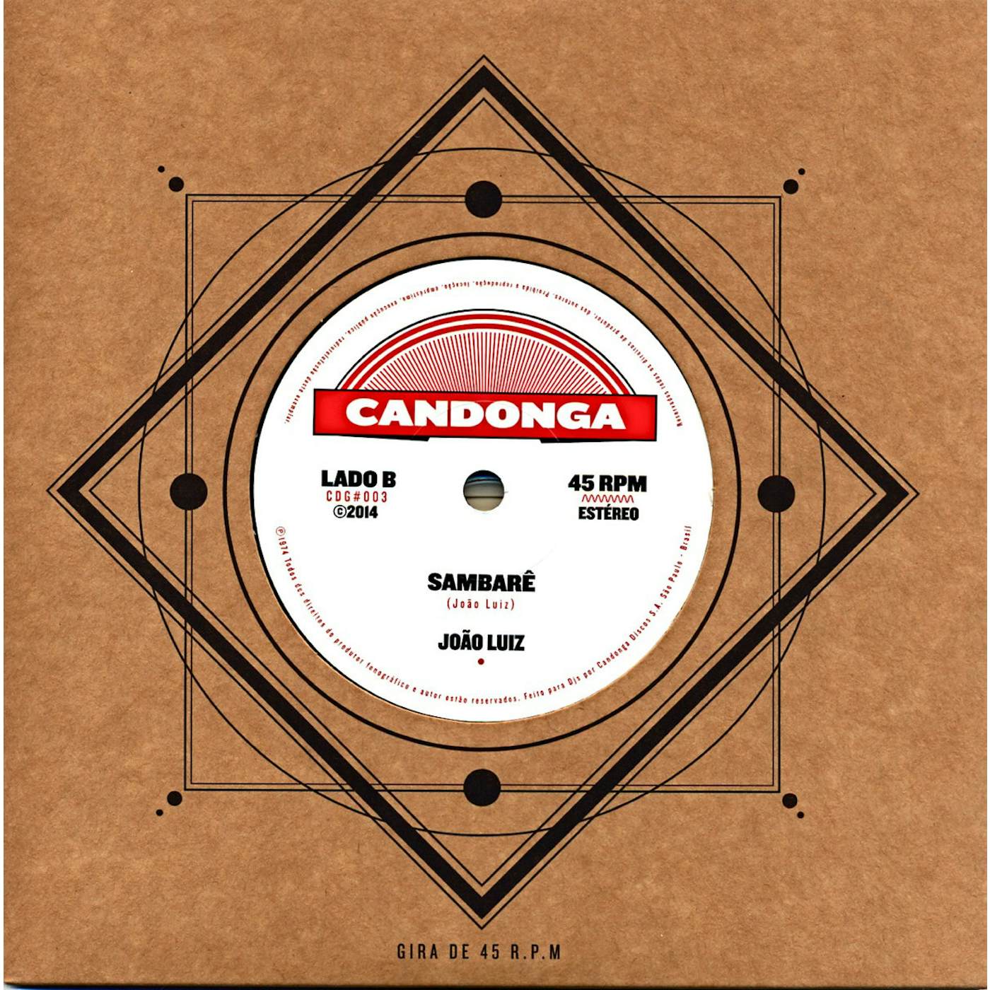 Joao Luiz SUPER MULHER / SAMBARE Vinyl Record