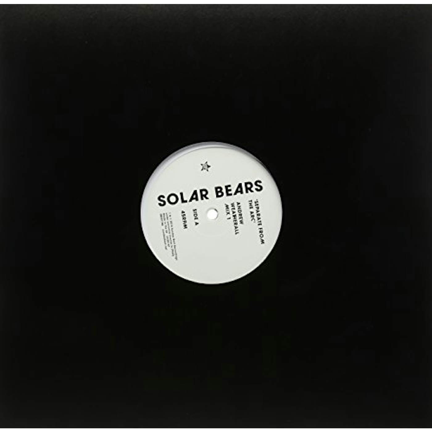 Solar Bears SEPARATE FROM THE ARC: ANDREW WEATHERALL REMIXES Vinyl Record