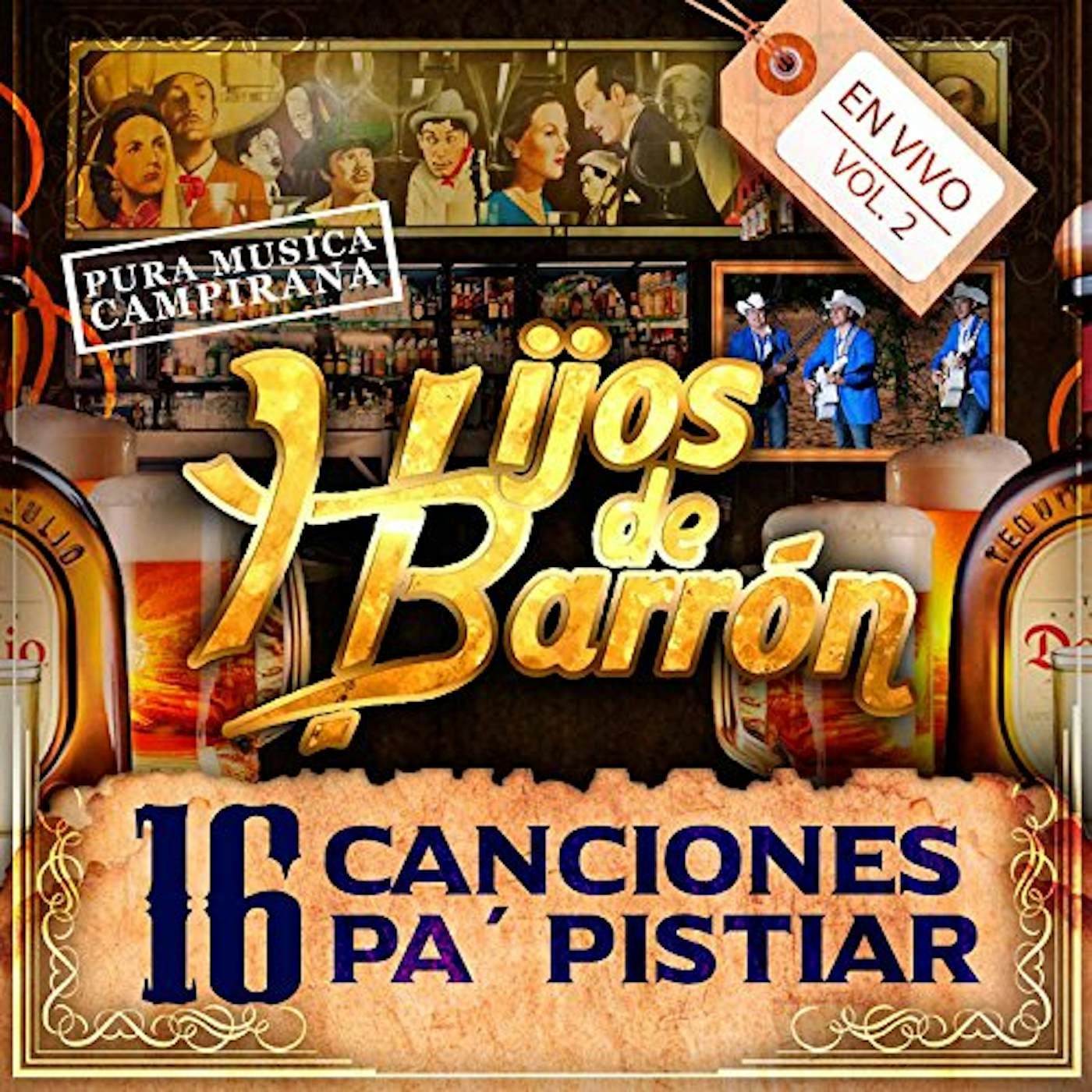Hijos De Barron 16 CANCIONES PA PISTIAR CD