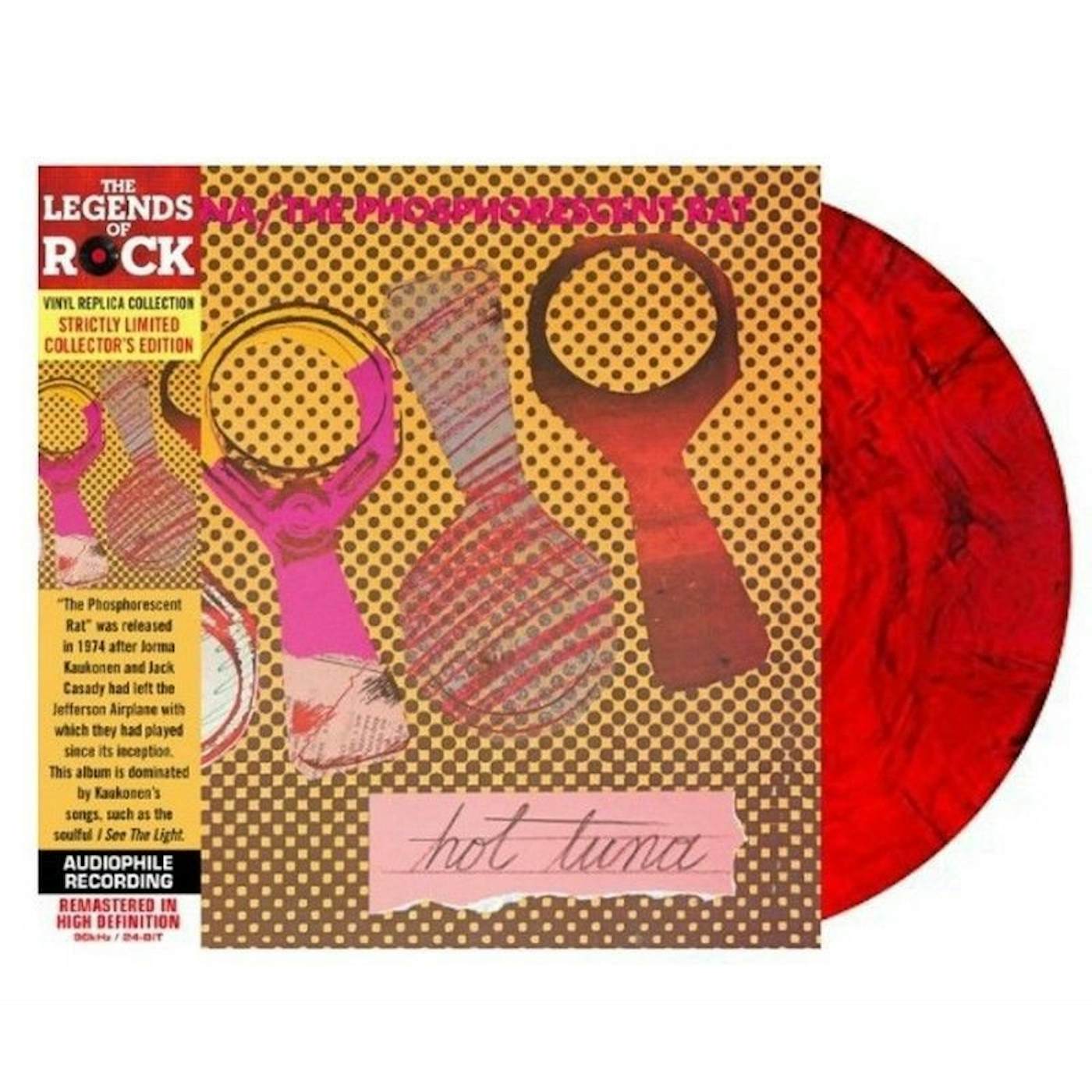 Hot Tuna PHOSPHORESCENT RAT (RED SWIRL COLORED VINYL/GATEFOLD/LIMITED) Vinyl Record