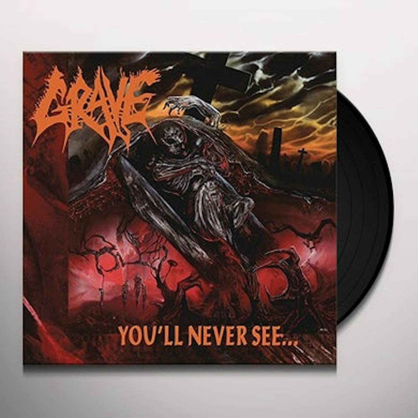 Grave YOU'LL NEVER SEE   (GER) Vinyl Record - Clear Vinyl, Reissue