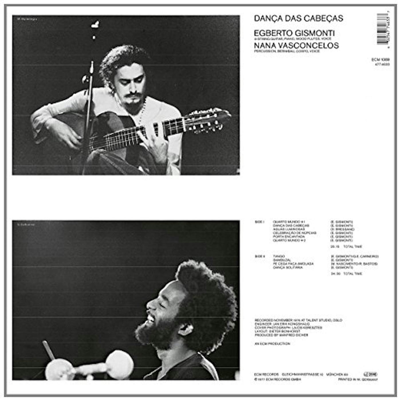 Egberto Gismonti DANCA DAS CABECAS Vinyl Record