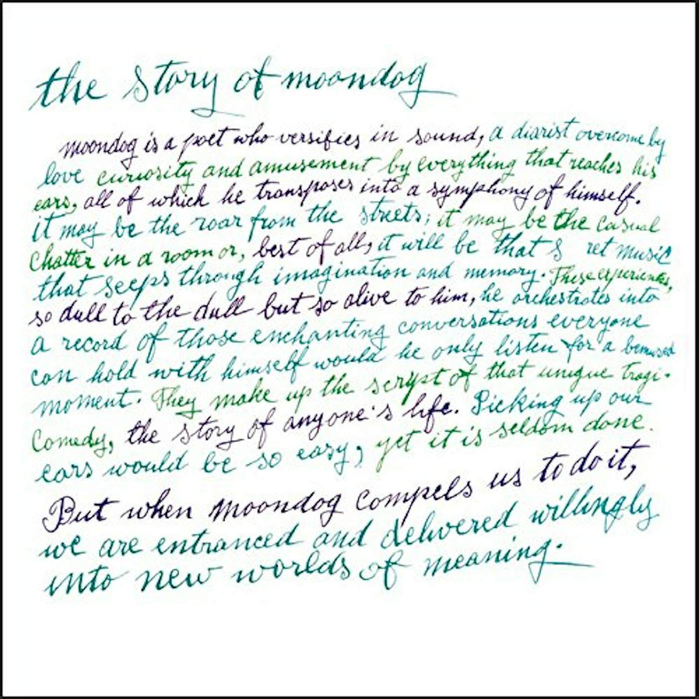 STORY OF MOONDOG CD