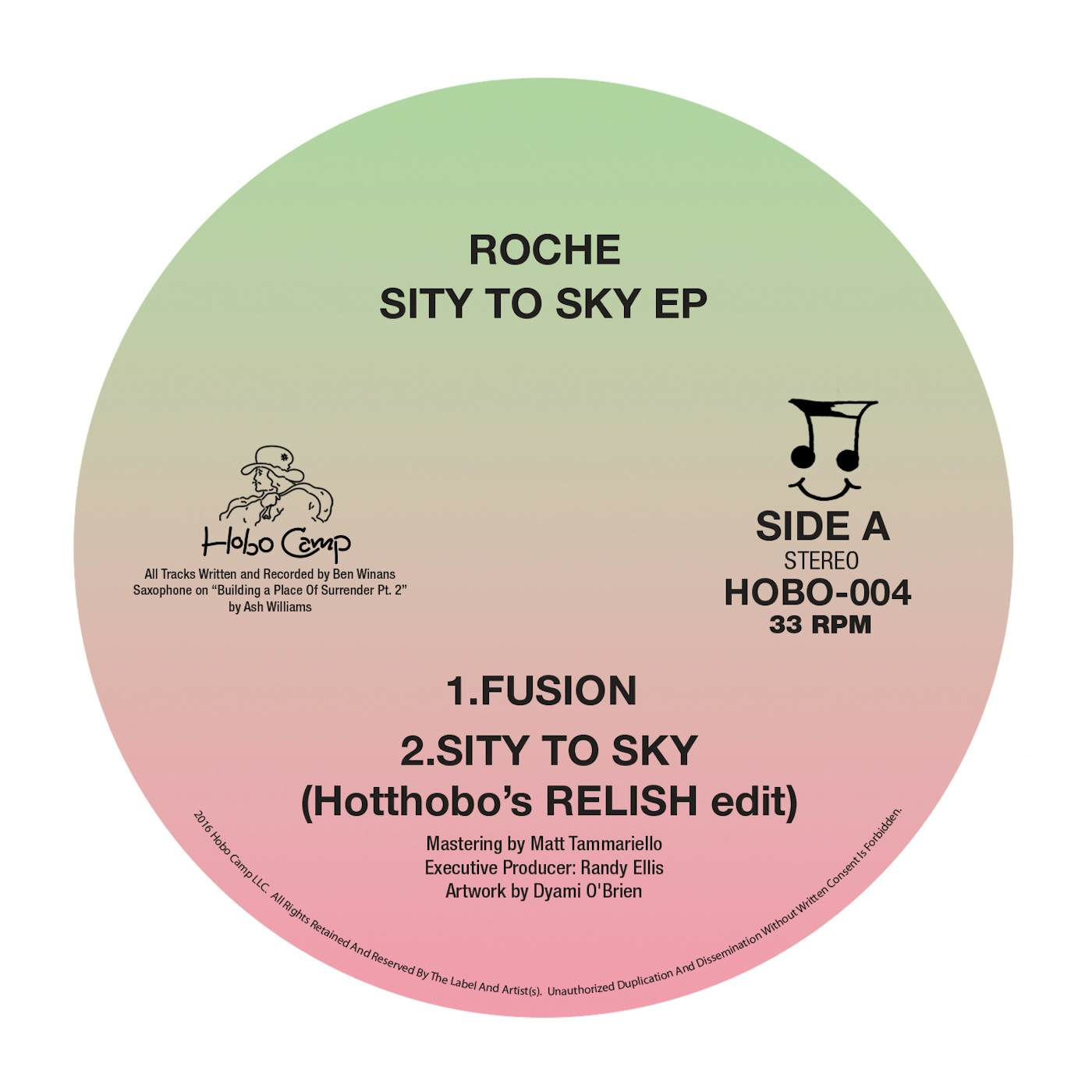 Roche SITY OT SKY Vinyl Record