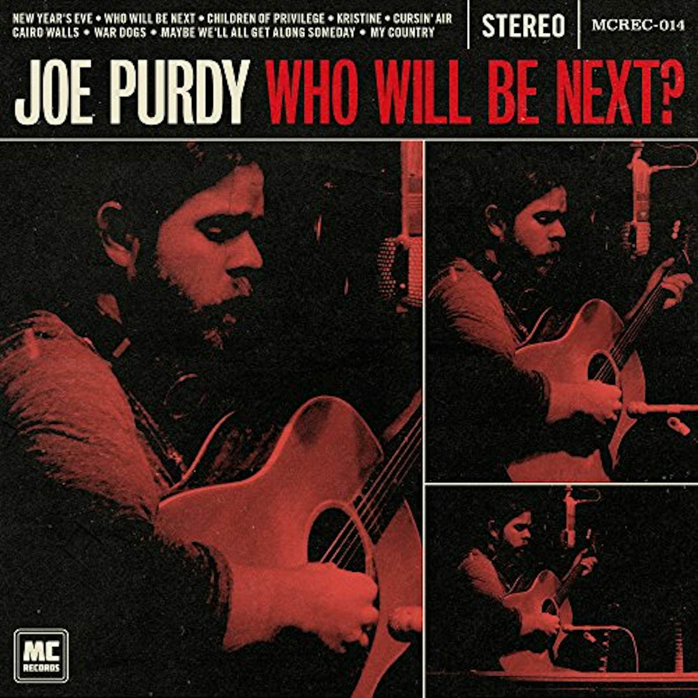 Joe Purdy WHO WILL BE NEXT Vinyl Record