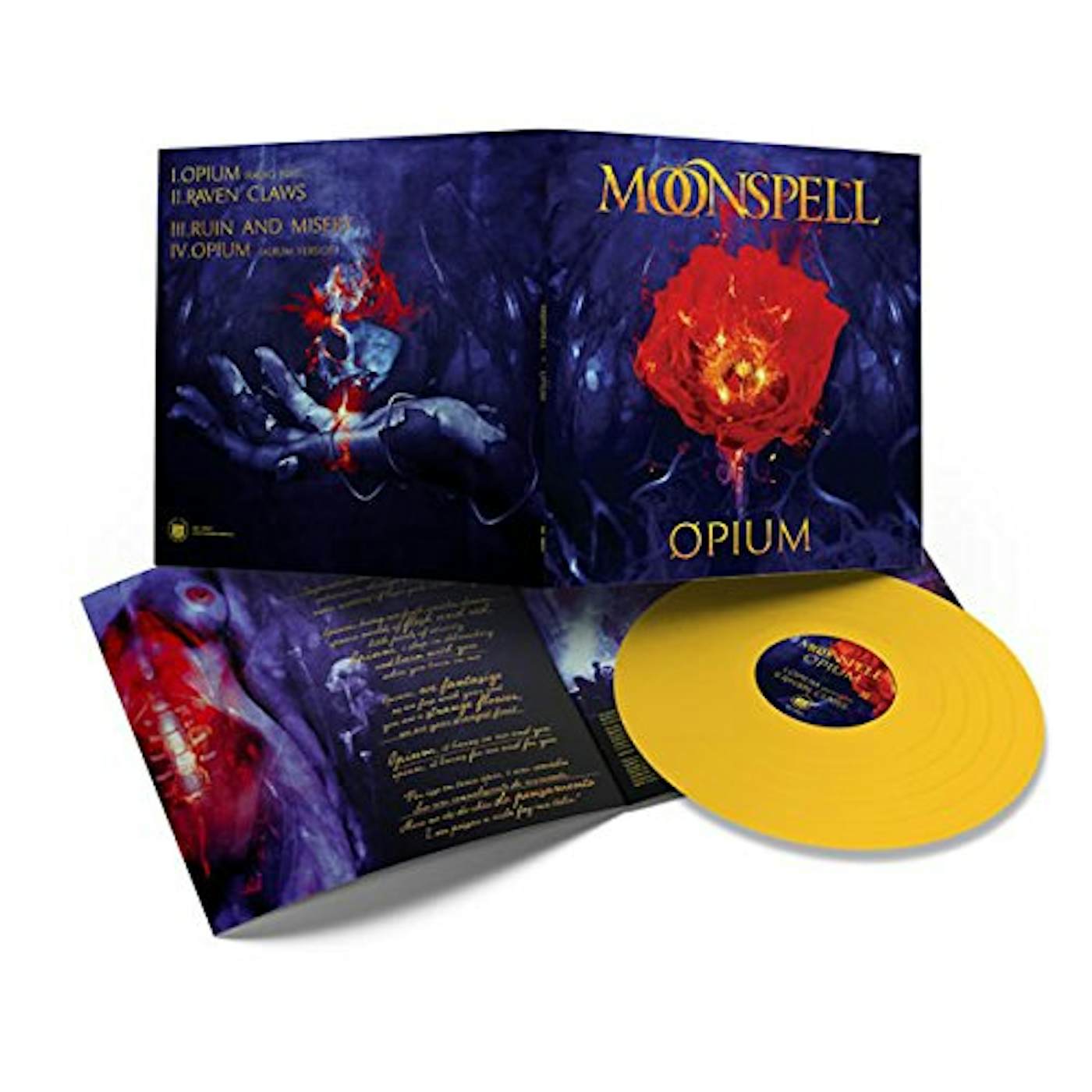 Moonspell OPIUM (MUSTARD YELLOW VINYL) Vinyl Record