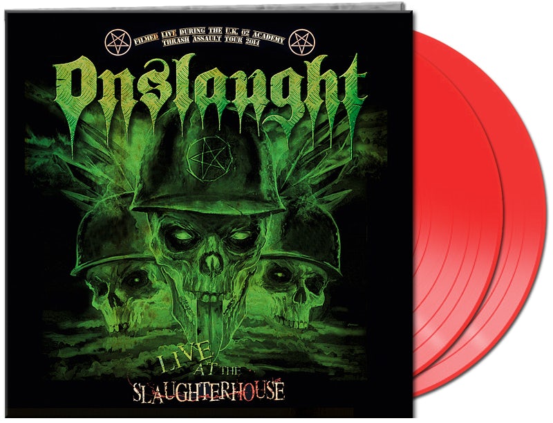 Onslaught LIVE AT THE SLAUGHTERHOUSE Vinyl Record