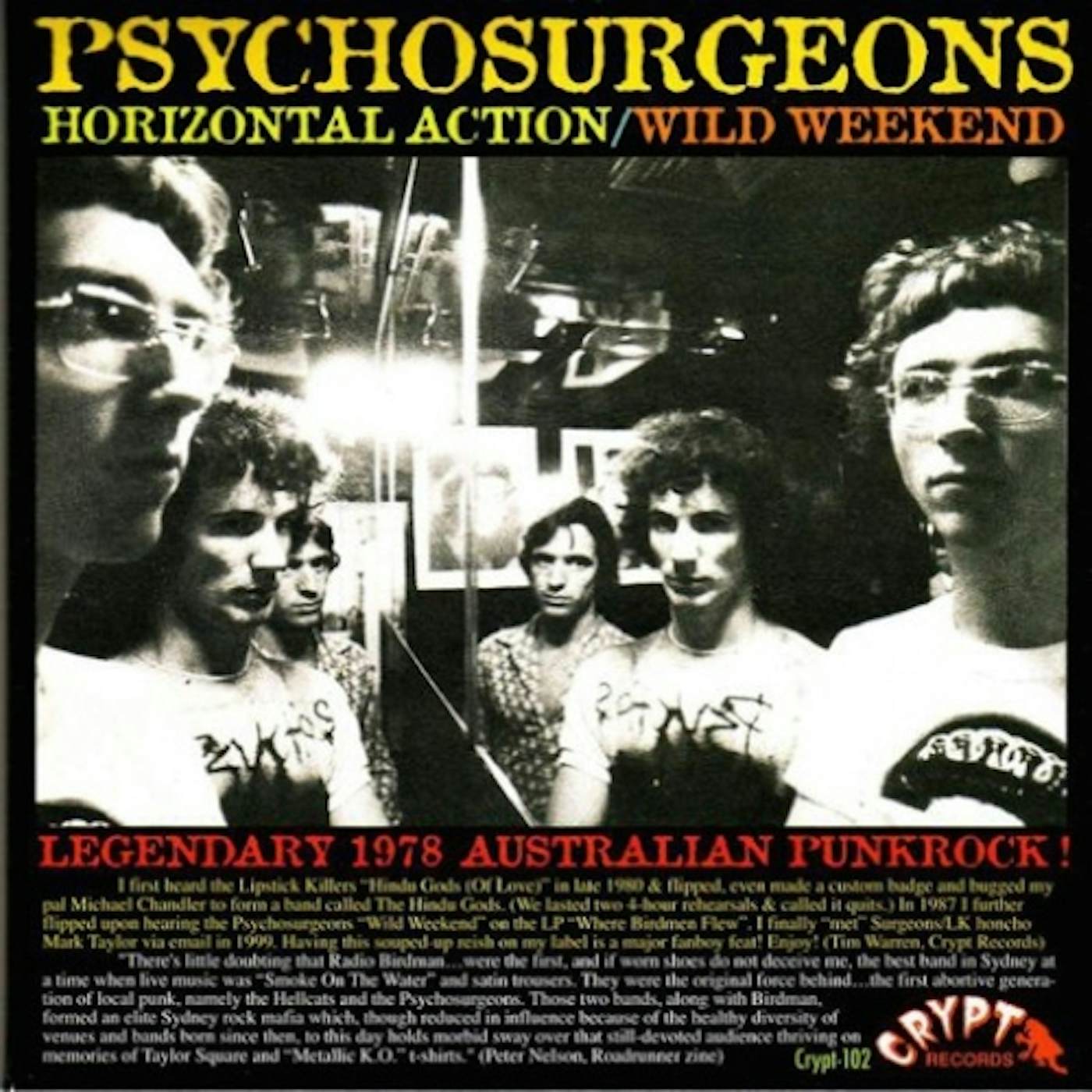 Psychosurgeons HORIZONTAL ACTION Vinyl Record