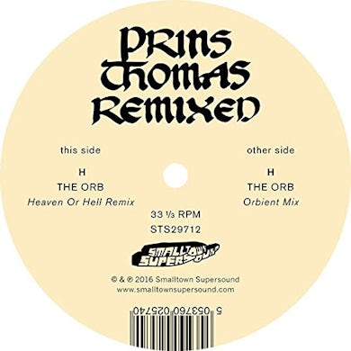 Lindstrom & Prins Thomas ORB REMIXES Vinyl Record