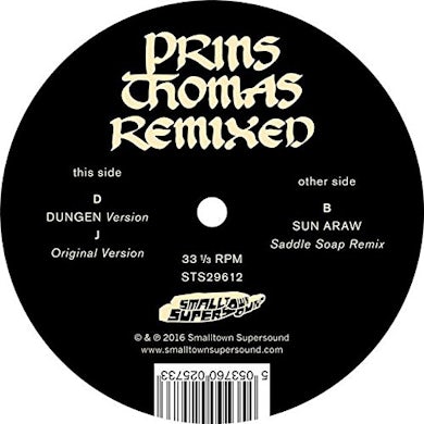 Lindstrom & Prins Thomas DUNGEN / SUN ARAW REMIXES Vinyl Record