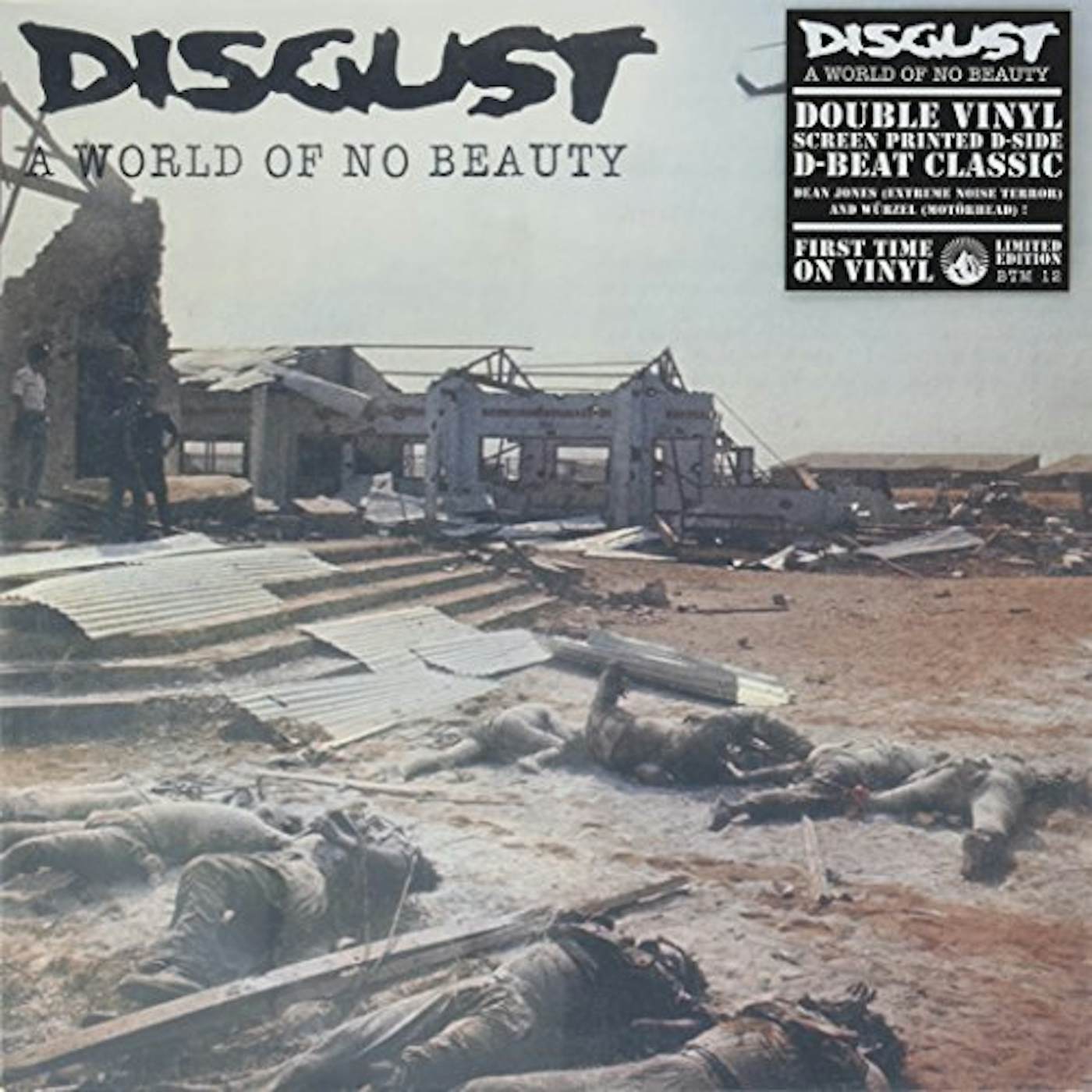 Disgust WORLD OF NO BEAUTY Vinyl Record