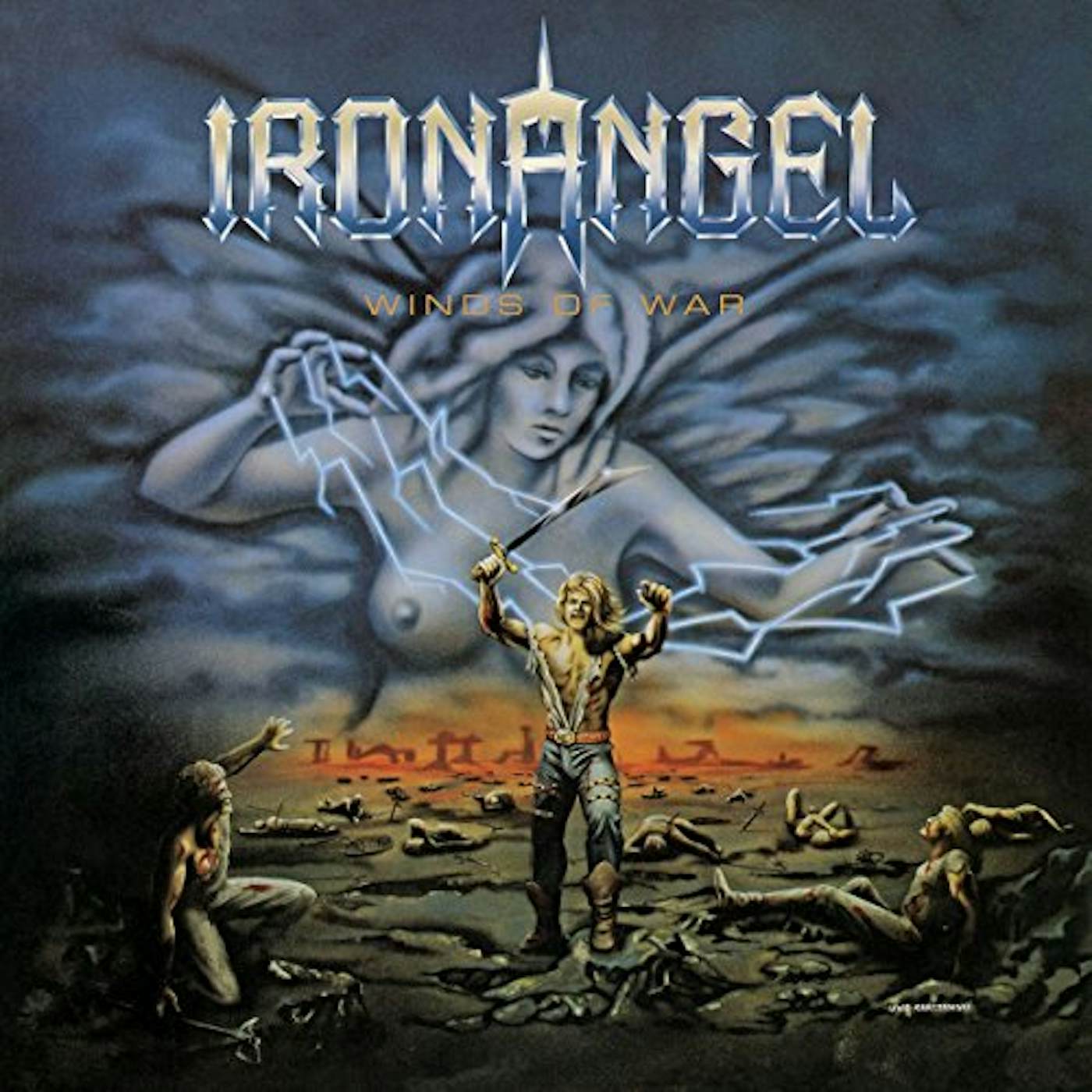 Iron Angel WINDS OF WAR (SEA BLUE VINYL) Vinyl Record