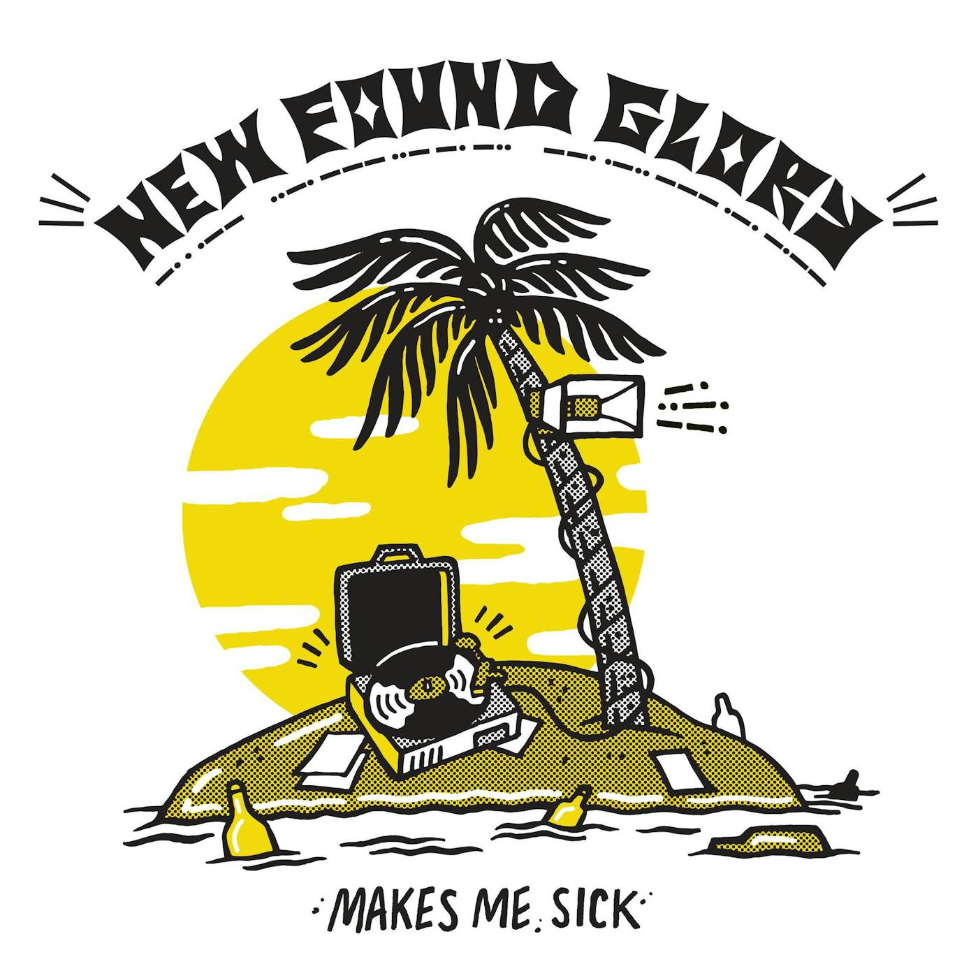 New Found Glory MAKES ME SICK - YELLOW Vinyl Record