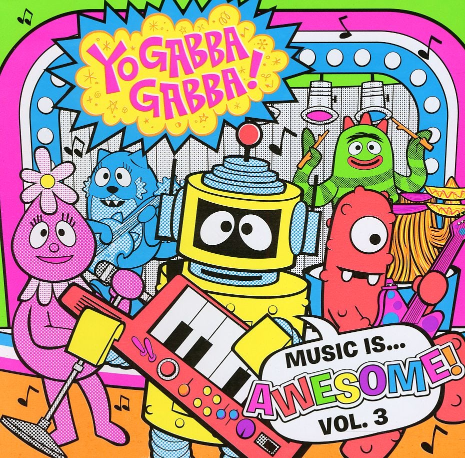 Yo Gabba Gabba Music Is Awesome 3 CD