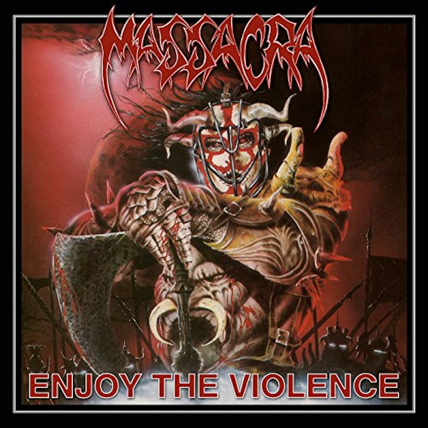 Massacra ENJOY THE VIOLENCE (WHITE VINYL) Vinyl Record