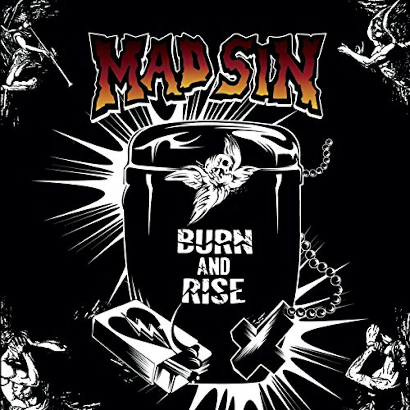 Mad Sin BURN & RISE (YELLOW VINYL) Vinyl Record