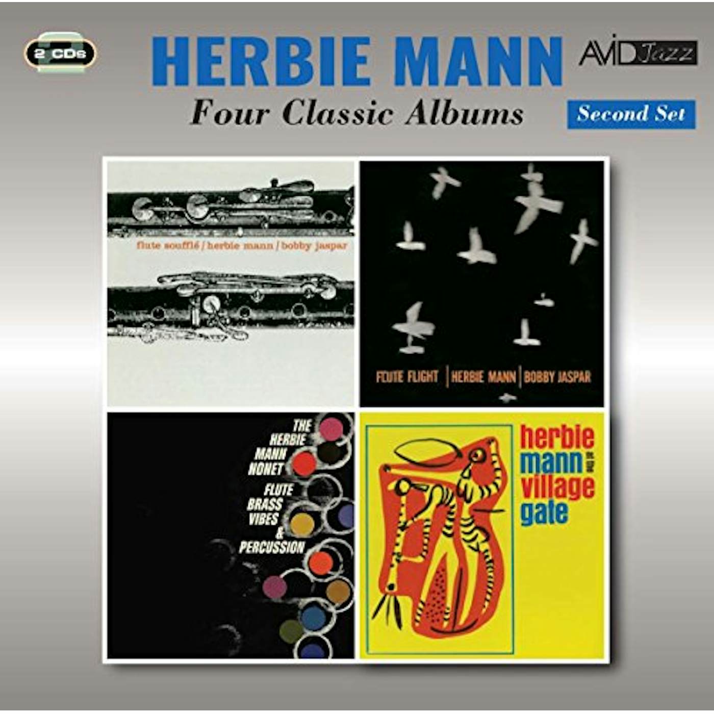 Herbie Mann FLUTE SOUFFLE / FLUTE FLIGHT / FLUTE BRASS & VIBES CD