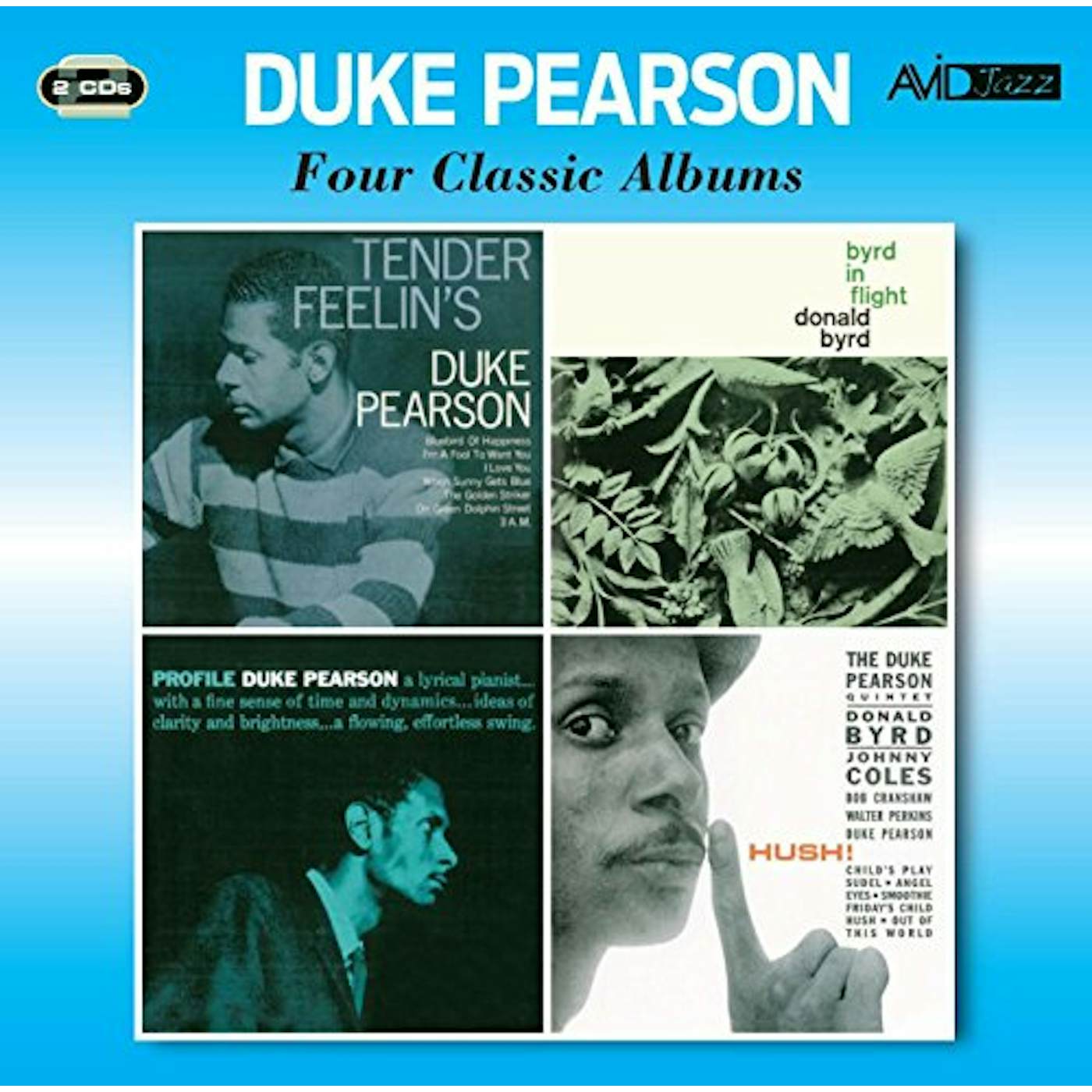 Duke Pearson TENDER FEELIN'S / BYRD IN FLIGHT / PROFILE / HUSH CD