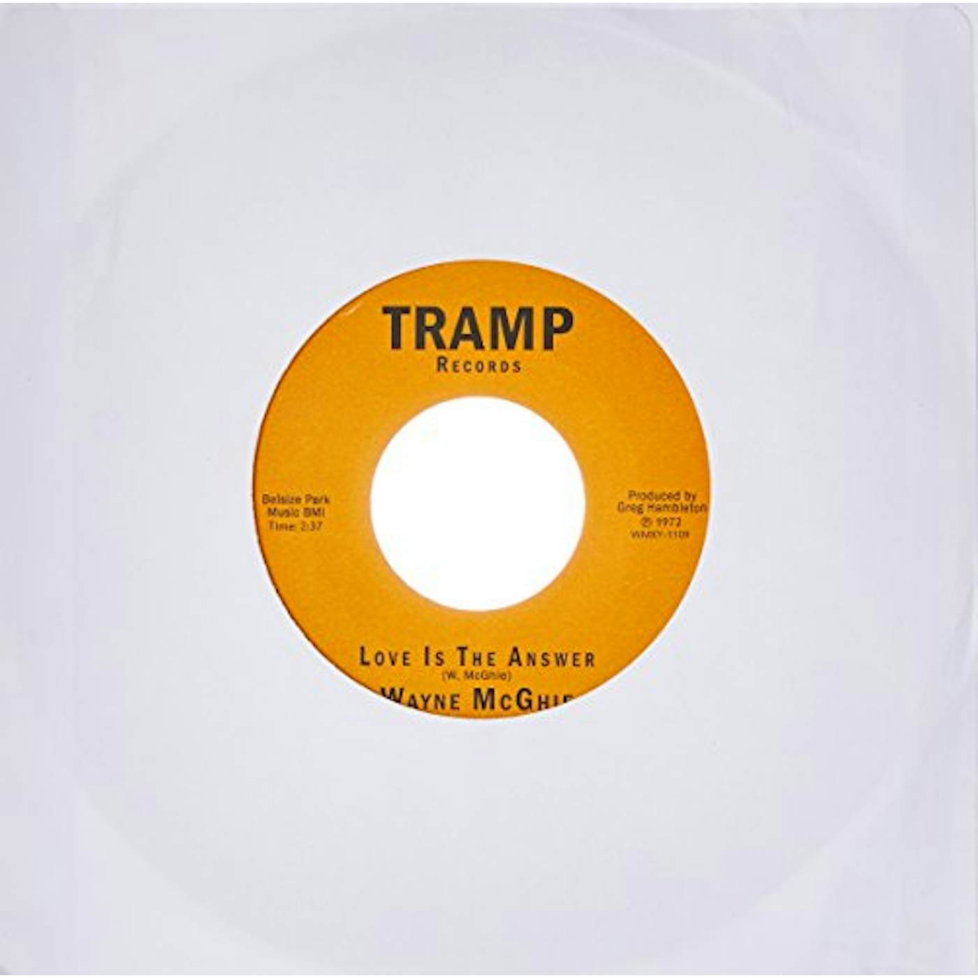 Wayne McGhie LOVE IS THE ANSWER Vinyl Record